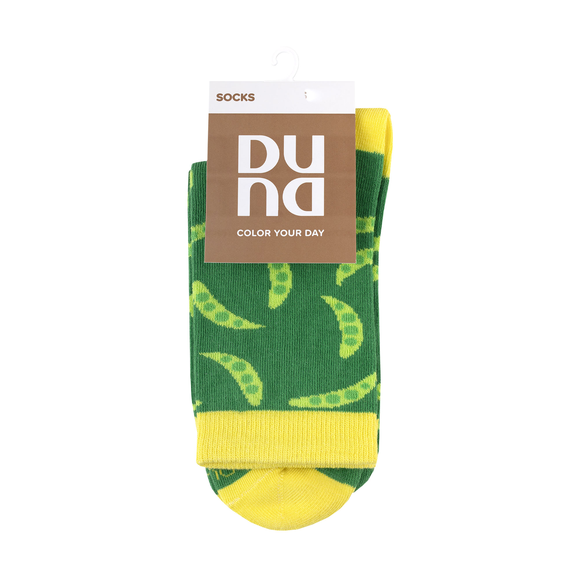 Шкарпетки універсальні Duna 5641 високі, зелені, розмір 27-29